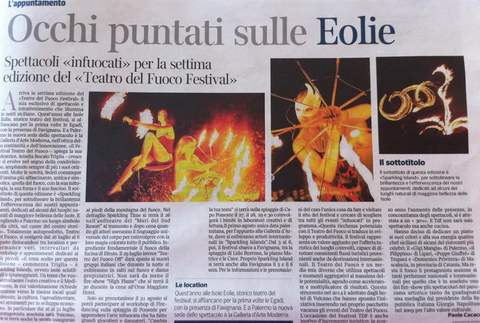 Articolo di giornale con titolo 