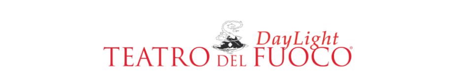 A logo for daylight teatro di fuoco on a white background