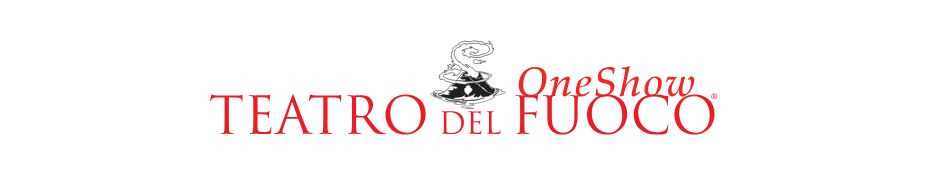 A red and white logo for teatro di fuoco