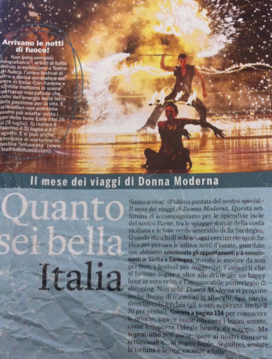 Articolo di giornale con titolo