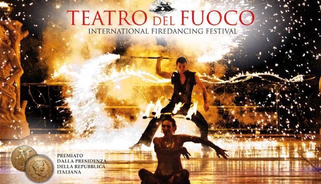 A poster for teatro del fuoco international firedancing festival