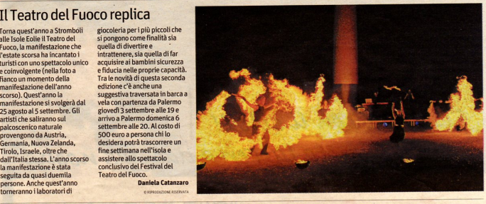 Articolo di giornale con titolo 