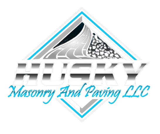 The logo for hisky masonry and paving llc