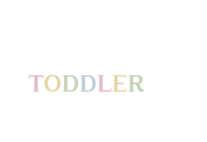 Pastel-colored “TODDLER” text on a white background