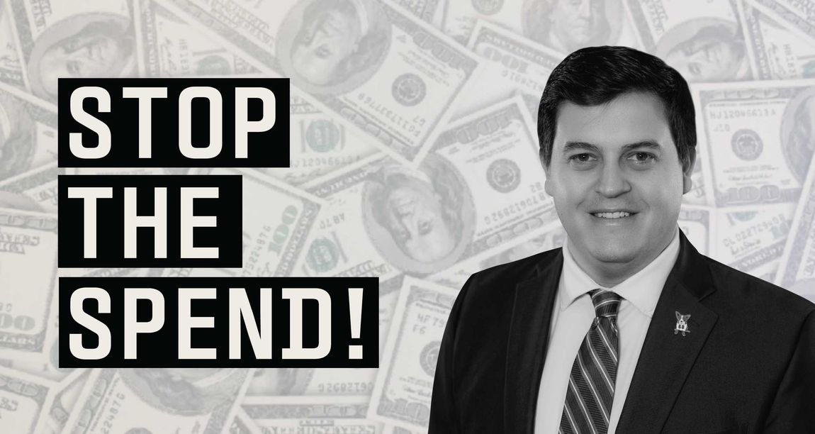 STOP THE SPEND! Website Banner