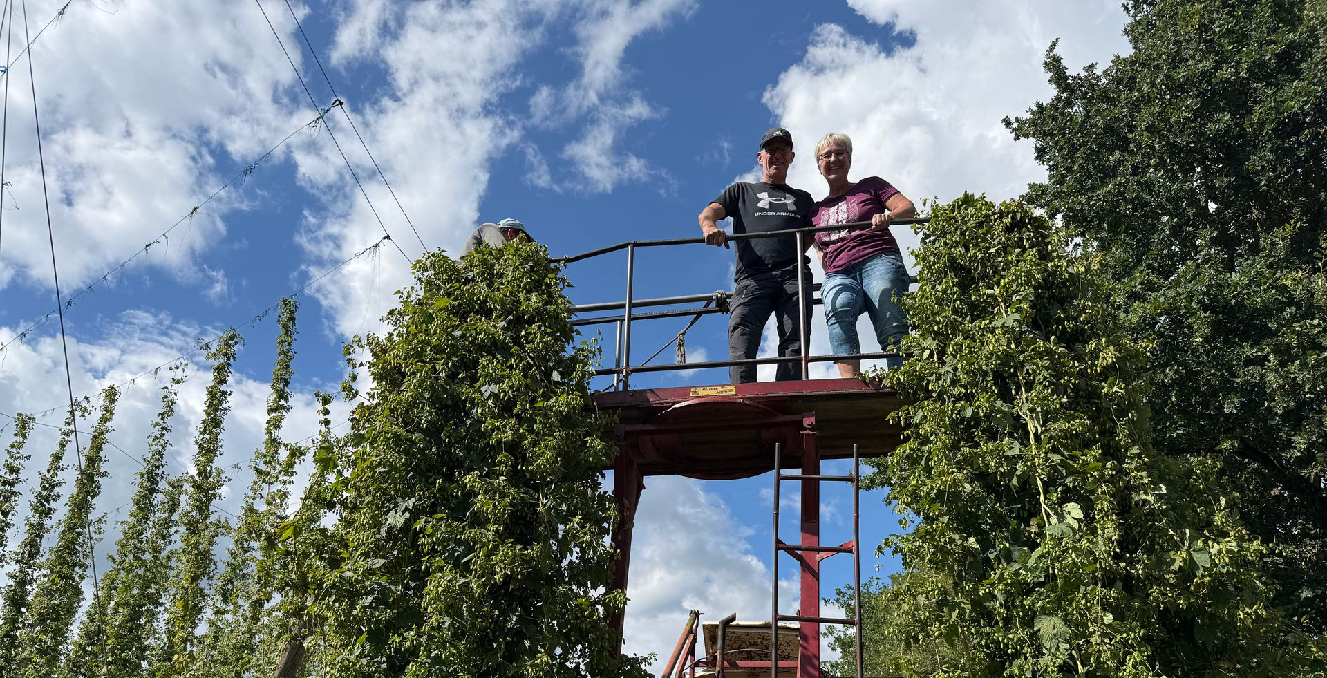 Hopfenkanzel beim Hopfenbauern