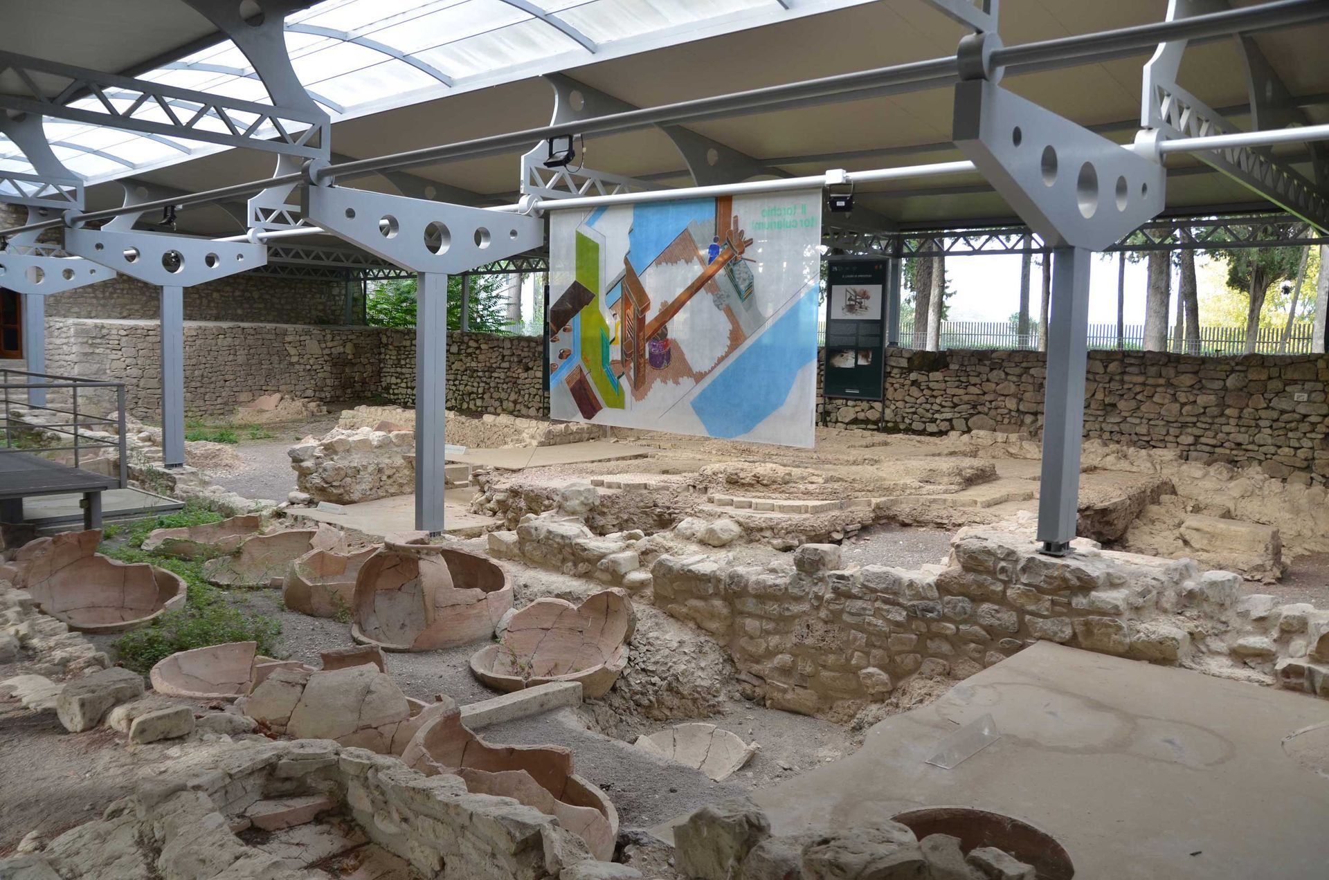 Roman villa and pilgrimage church in Molise, Italy