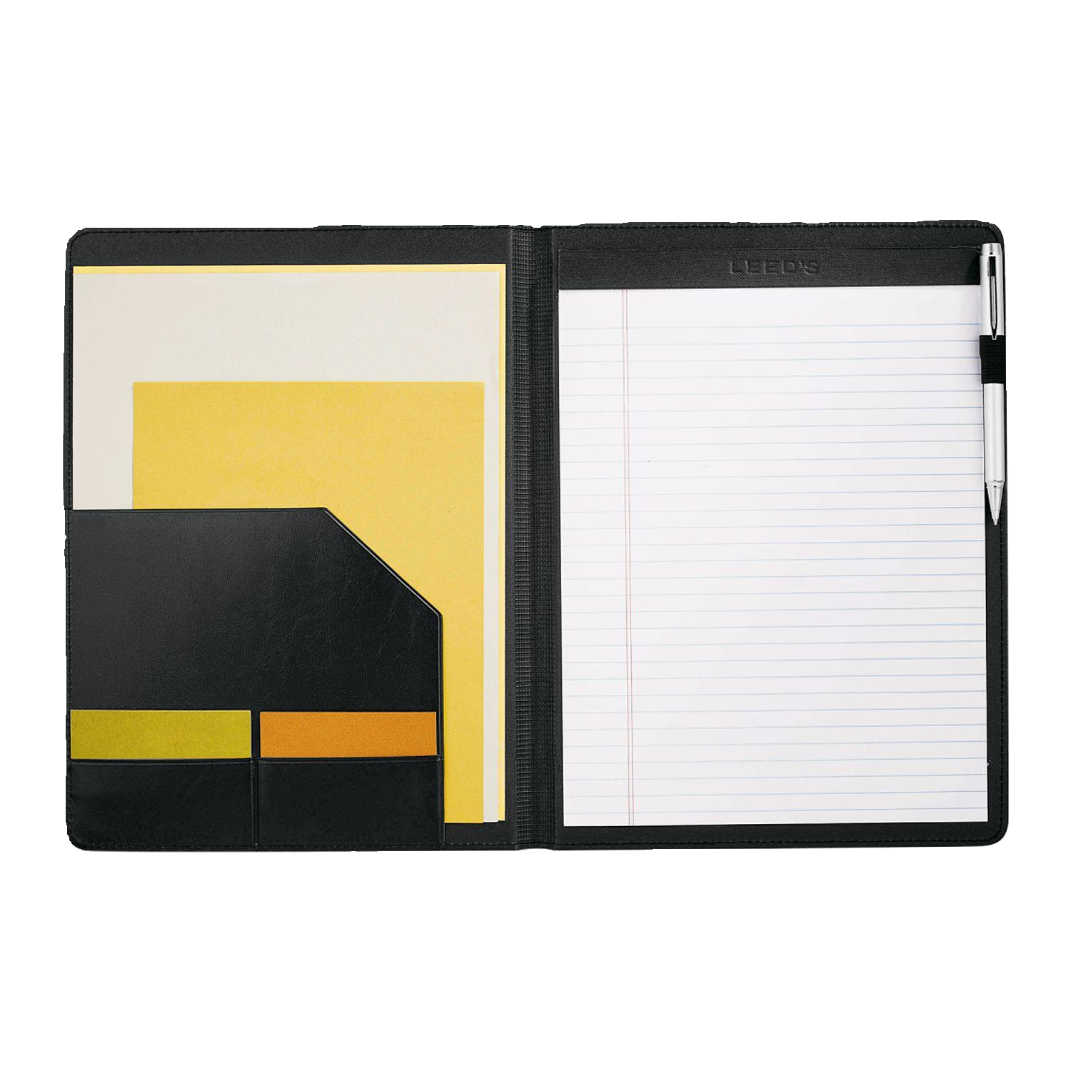 Custom pad holder with pen loop and pockets – Sacramento