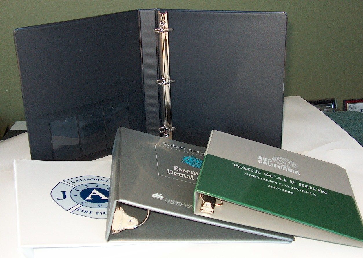 vinyl binders for HR & Safety