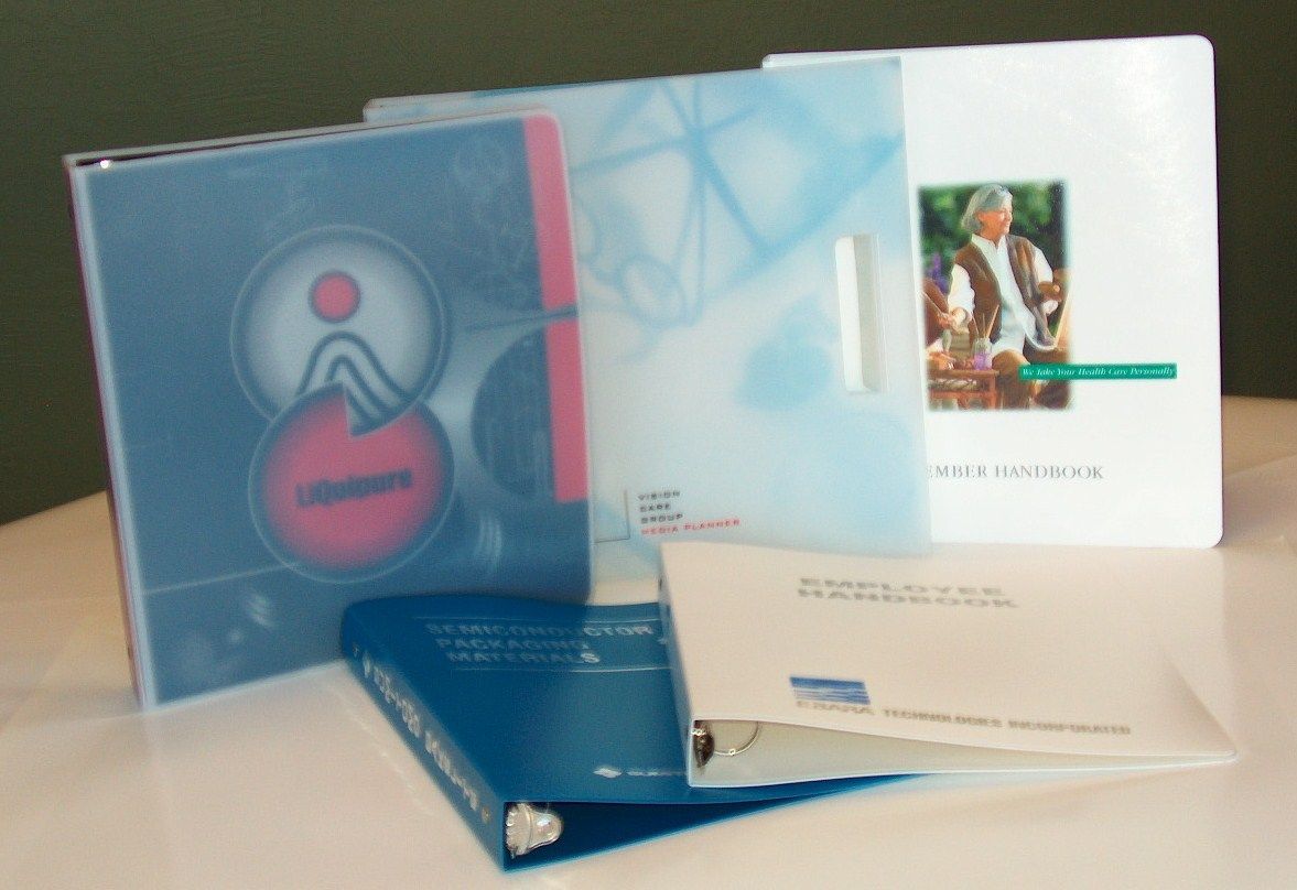 Custom poly ring binder in translucent finish – Sacramento