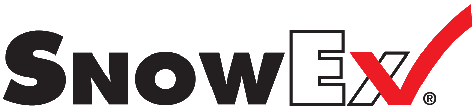 SnowEx logo in black and red with a stylized “X” and red swoosh over the text