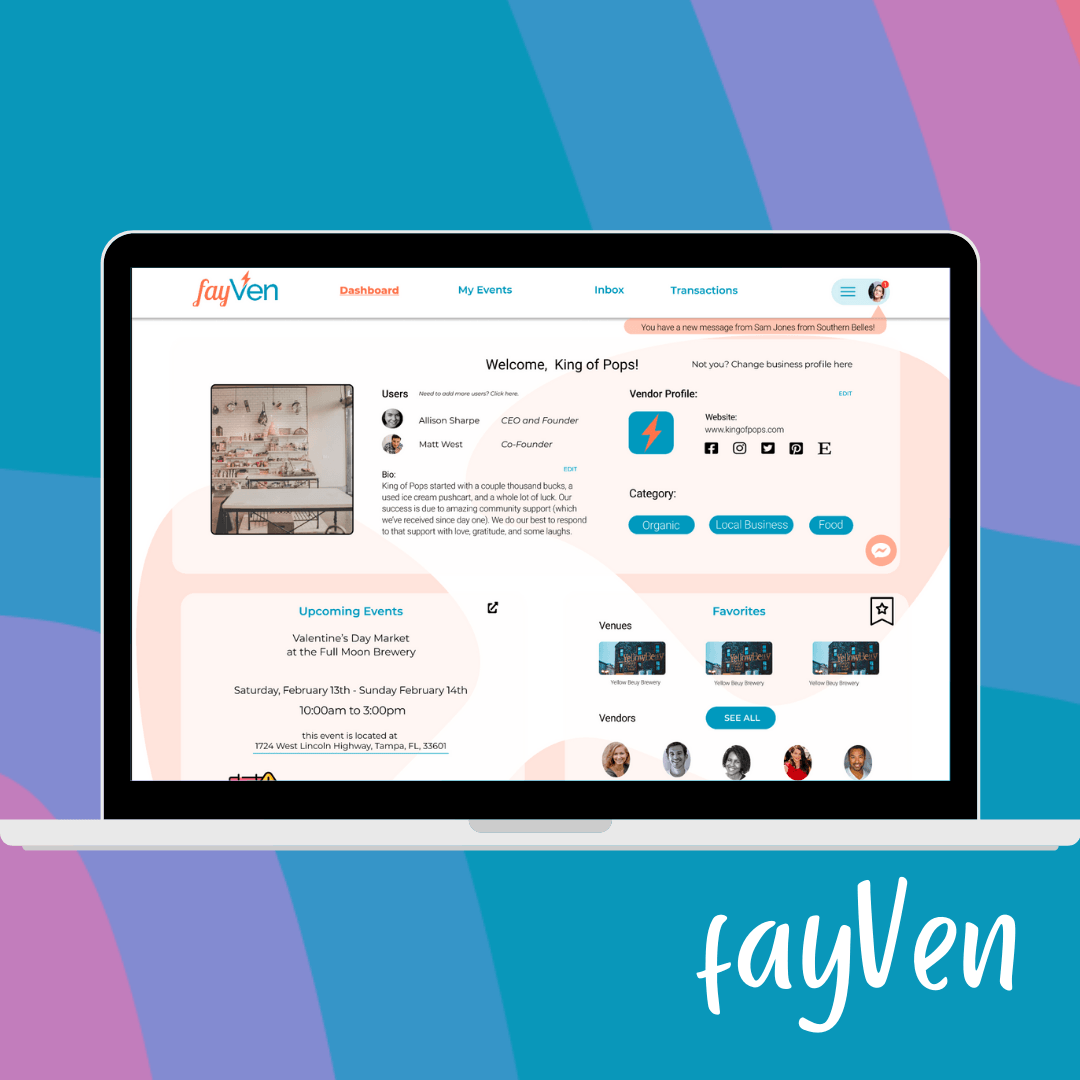 UX Design for fayVen