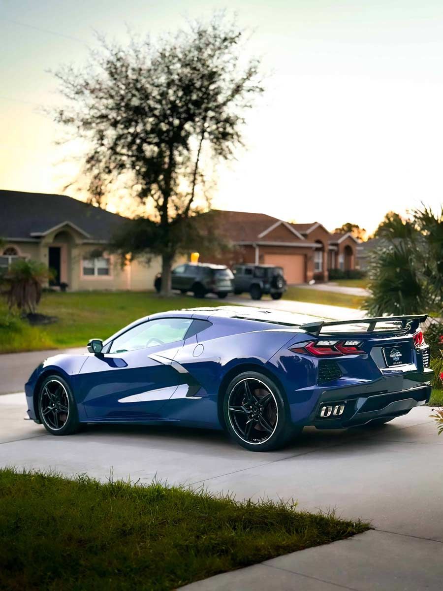 A ceramic coated 2024 Purple C8 Chevrolet Corvette Stingray in Palm Bay, FL