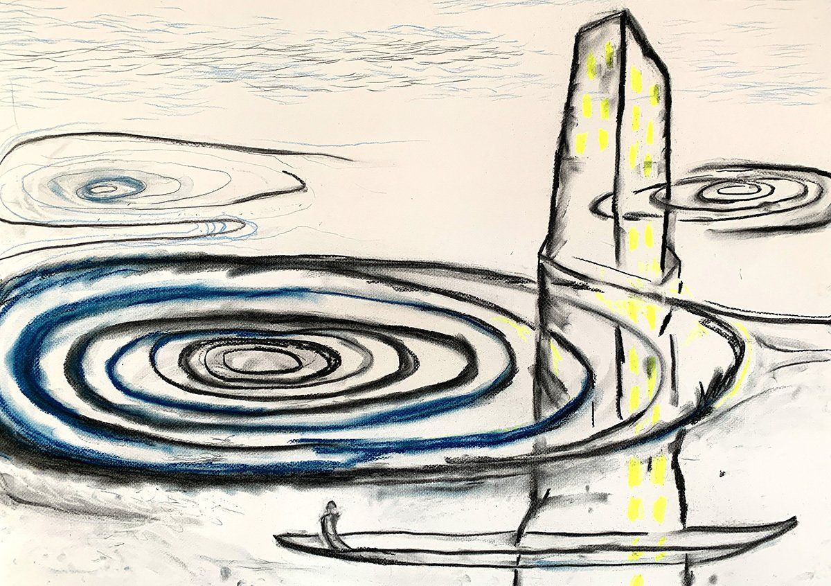 Acryl auf Papier, 2022