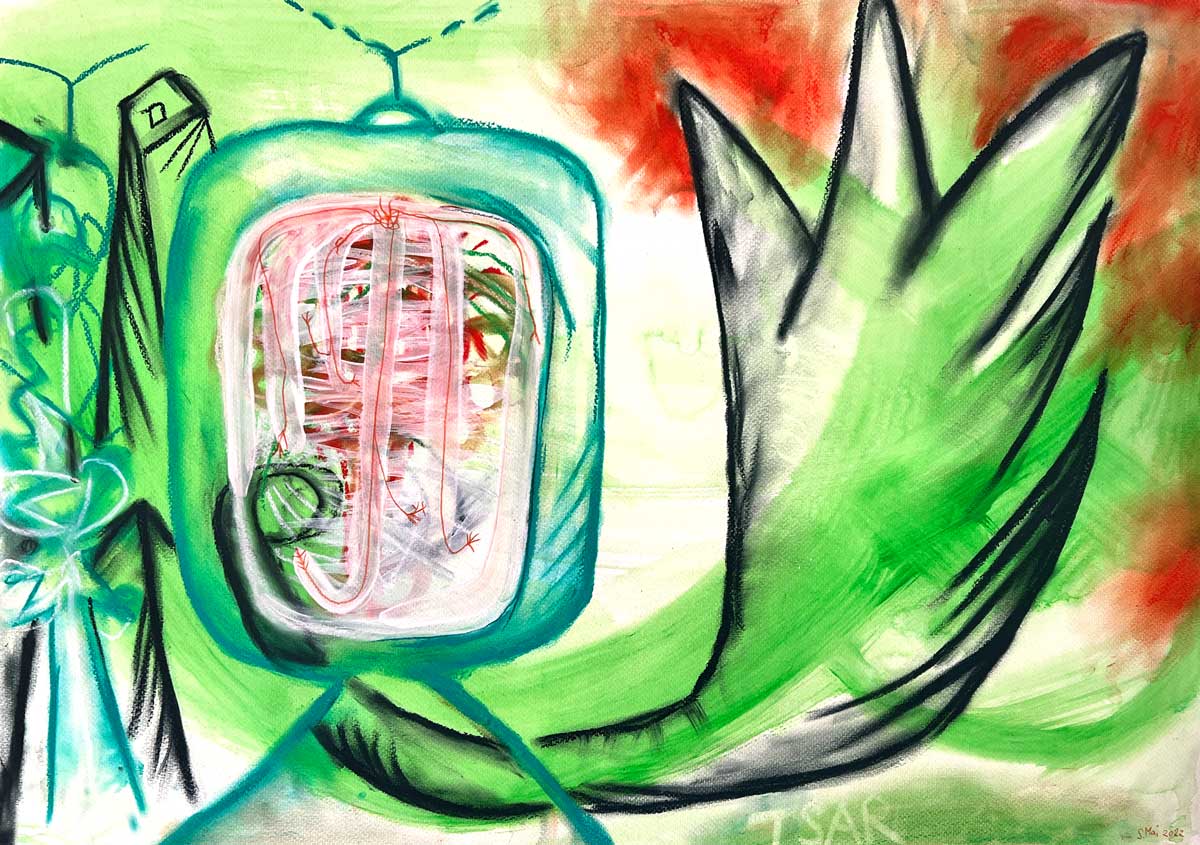 Acryl auf Papier, 2022