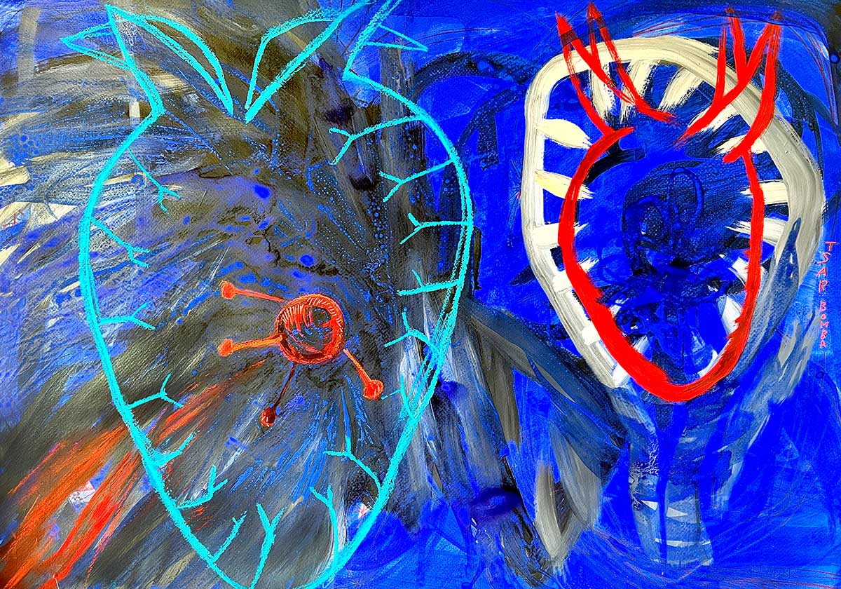 Acryl auf Papier, 2022