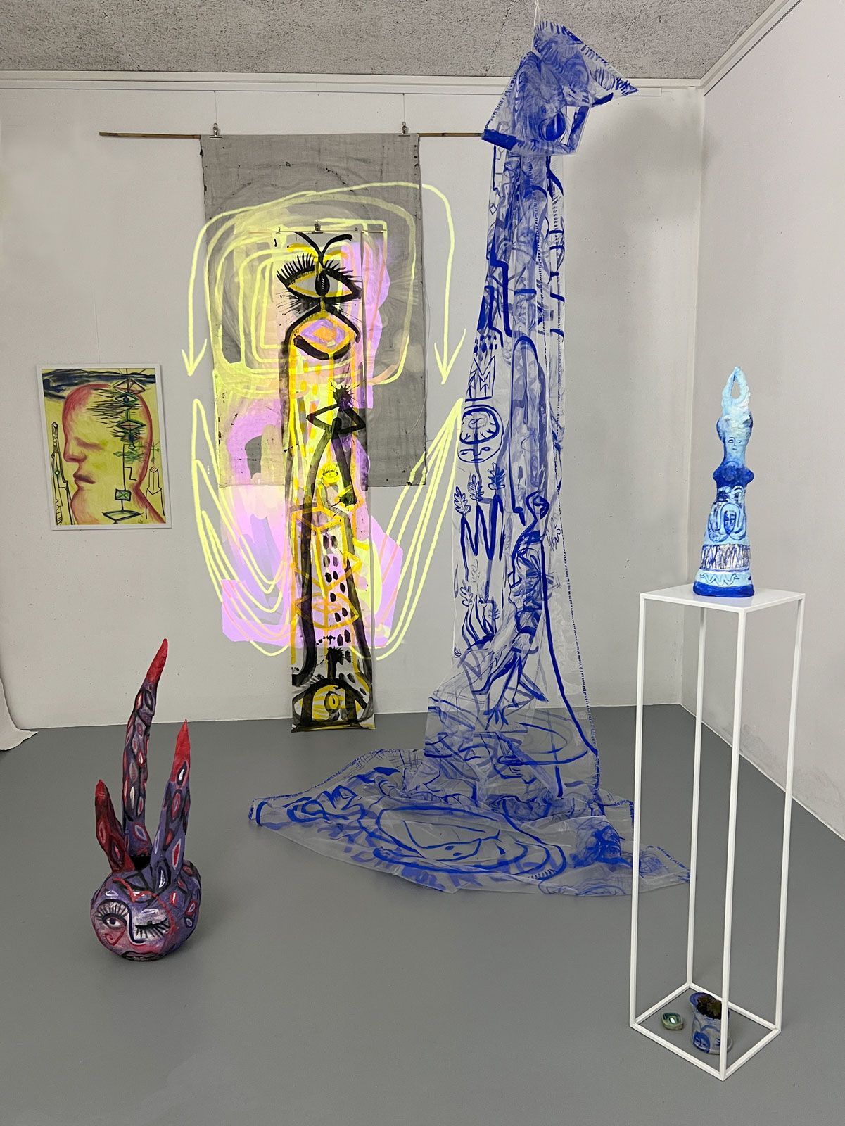 Ausstellungsansicht in der Galerie Ipanema