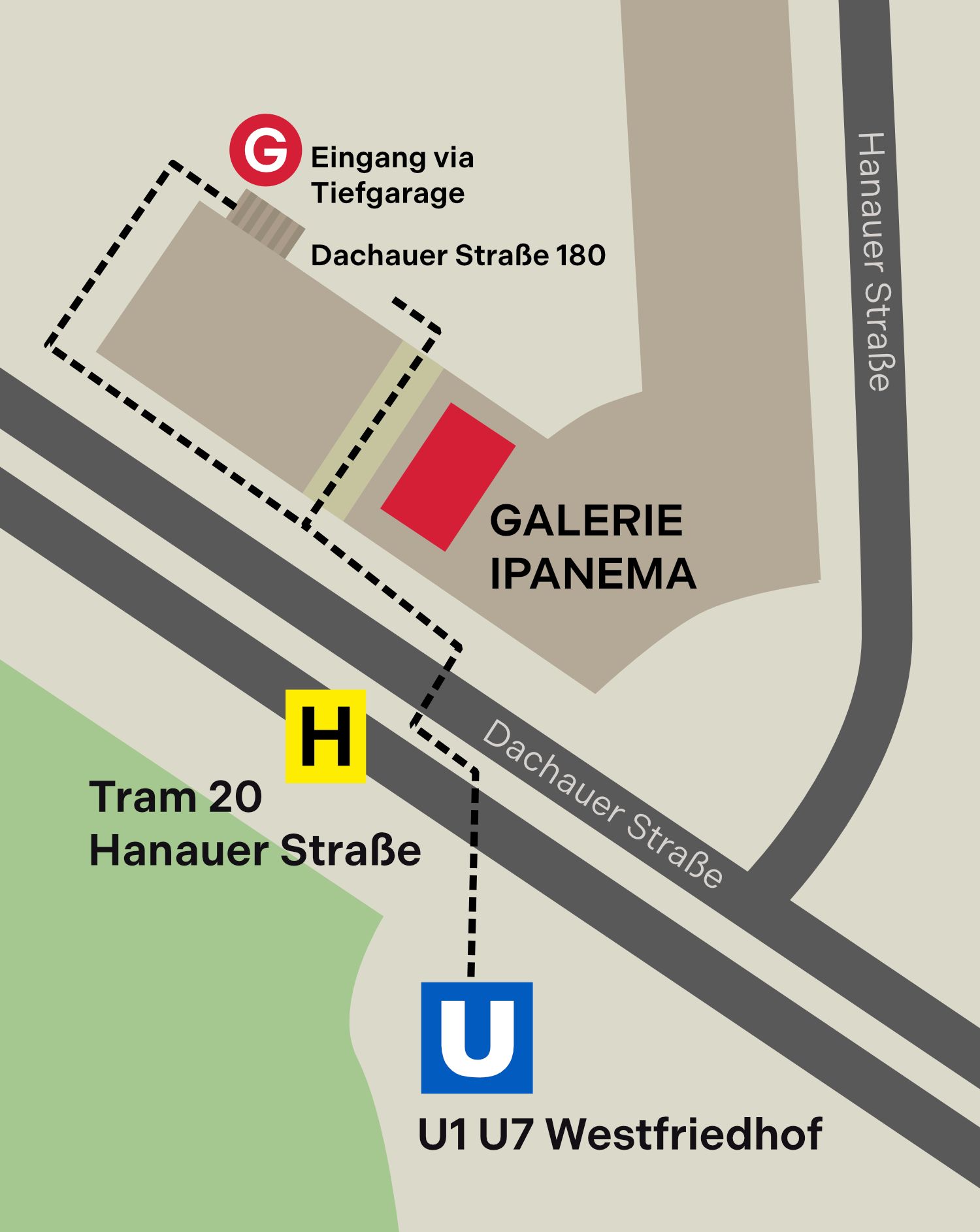 GALERIE IPANEMA Lageplan GALERIE IPANEMA Lageplan