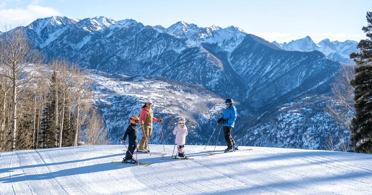 Three cross country skiers in the San Juan Mountains.