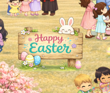 Culture Hop Easter Celebration puzzle in colorful package of an easter community celebration