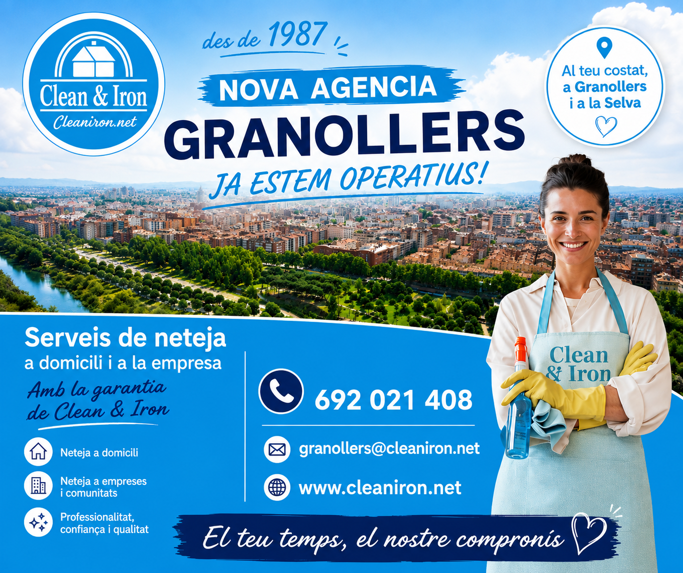 Nova agencia Clean & Iron Service a Granollers i la Selva