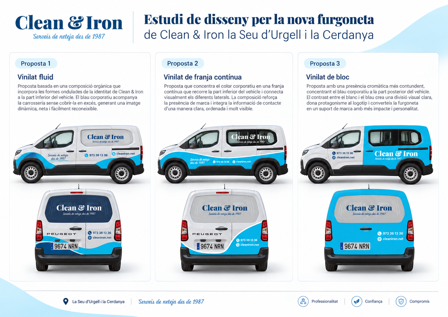 Furgoneta Clean & Iron Service la Seu d'Urgell i la Cerdanya