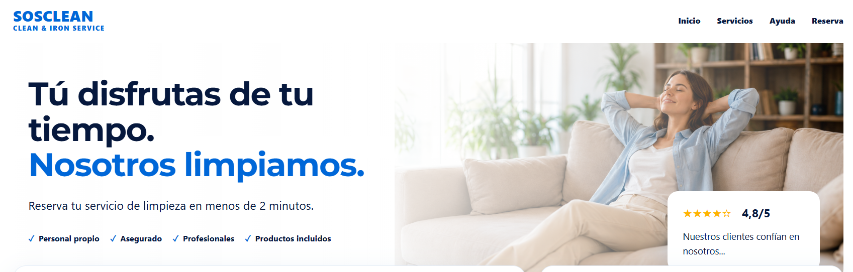 Nueva plataforma sosclean.com