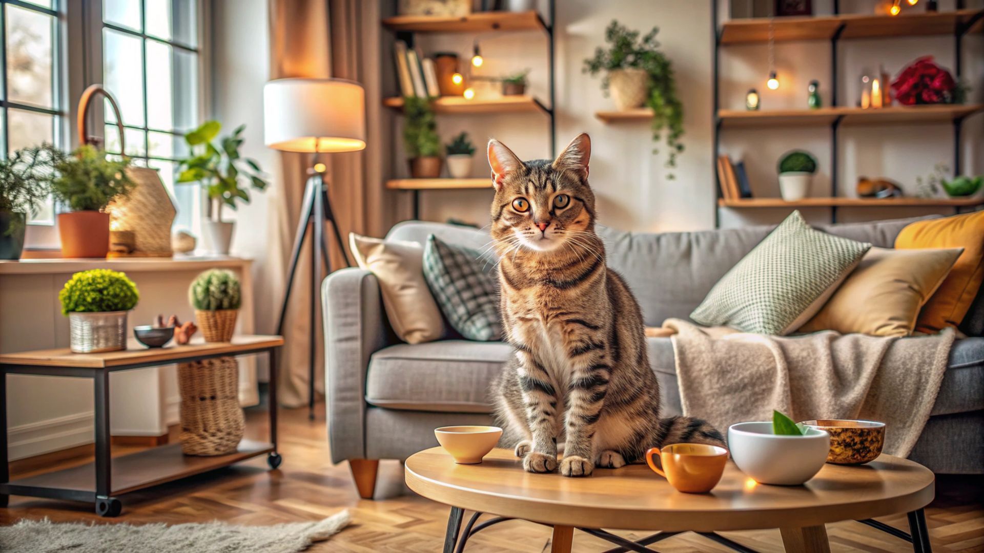 Un gato en casa