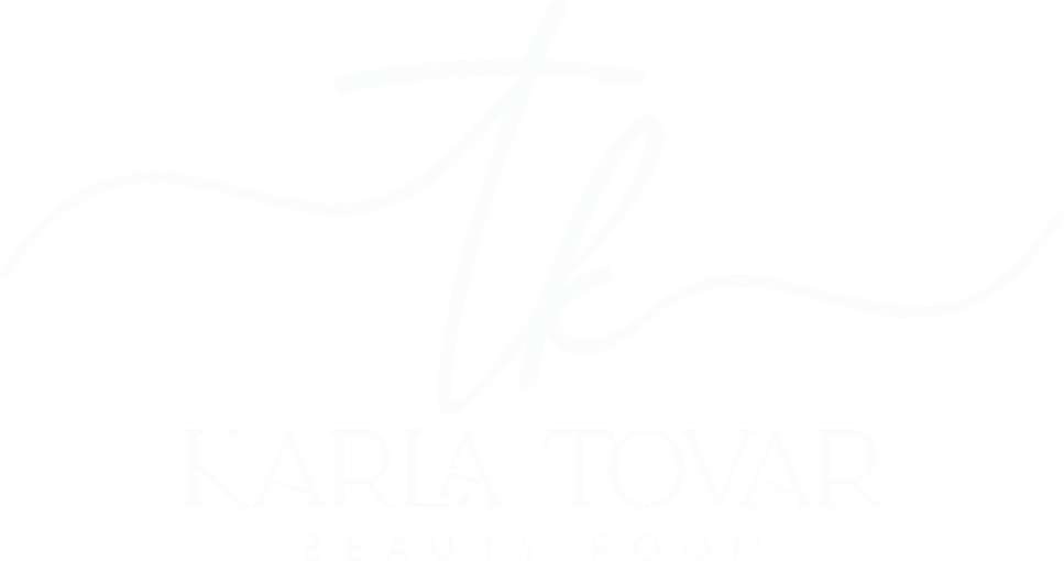 Logo de Karla Tovar Beauty Room blanco