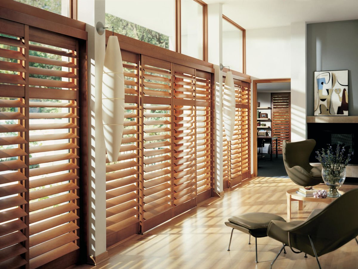 Heritance Hardwood Shutters near Corning, New York (NY) Hunter Douglas Metal Shutters Plantation Shutters Vinyl Shutters