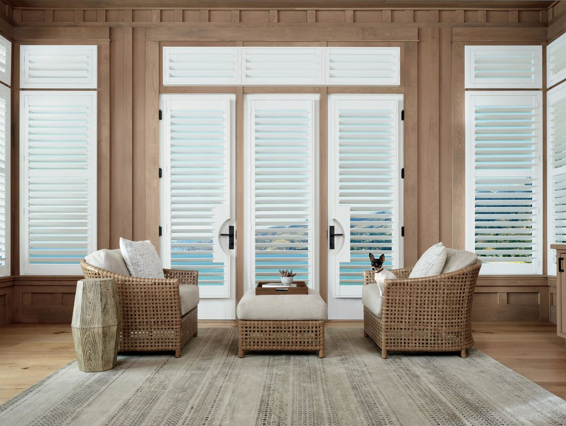 Palm Beach™ Polysatin Shutters Corning, New York (NY) Hunter Douglas Metal Shutters Plantation Shutters Vinyl Shutters