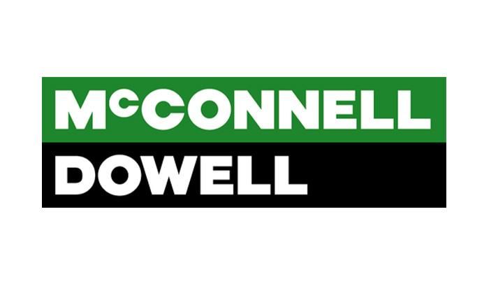 Logo: "McConnell Dowell" in white text, green and black rectangular backgrounds.