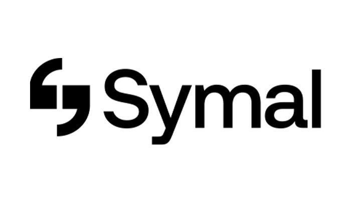 Logo for Symal, a company name with a stylized "S" in a black square with an arch.