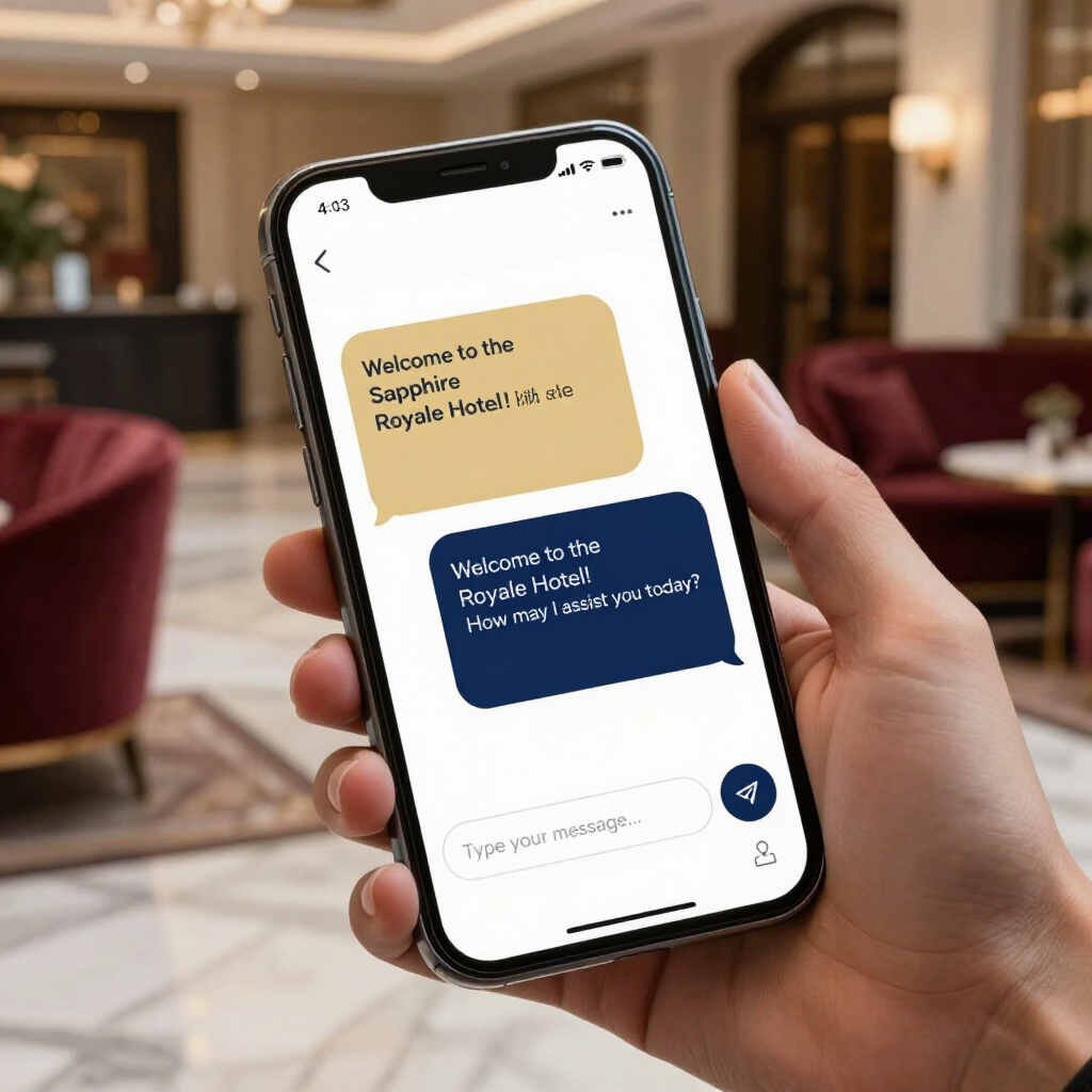 AI chatbot on mobile phone