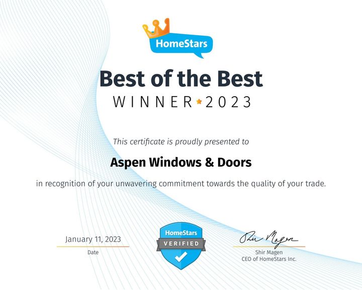 A certificate that says `` best of the best winner 2023 ''
