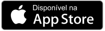 App Store badge with Apple logo and Portuguese text “Disponível na App Store”