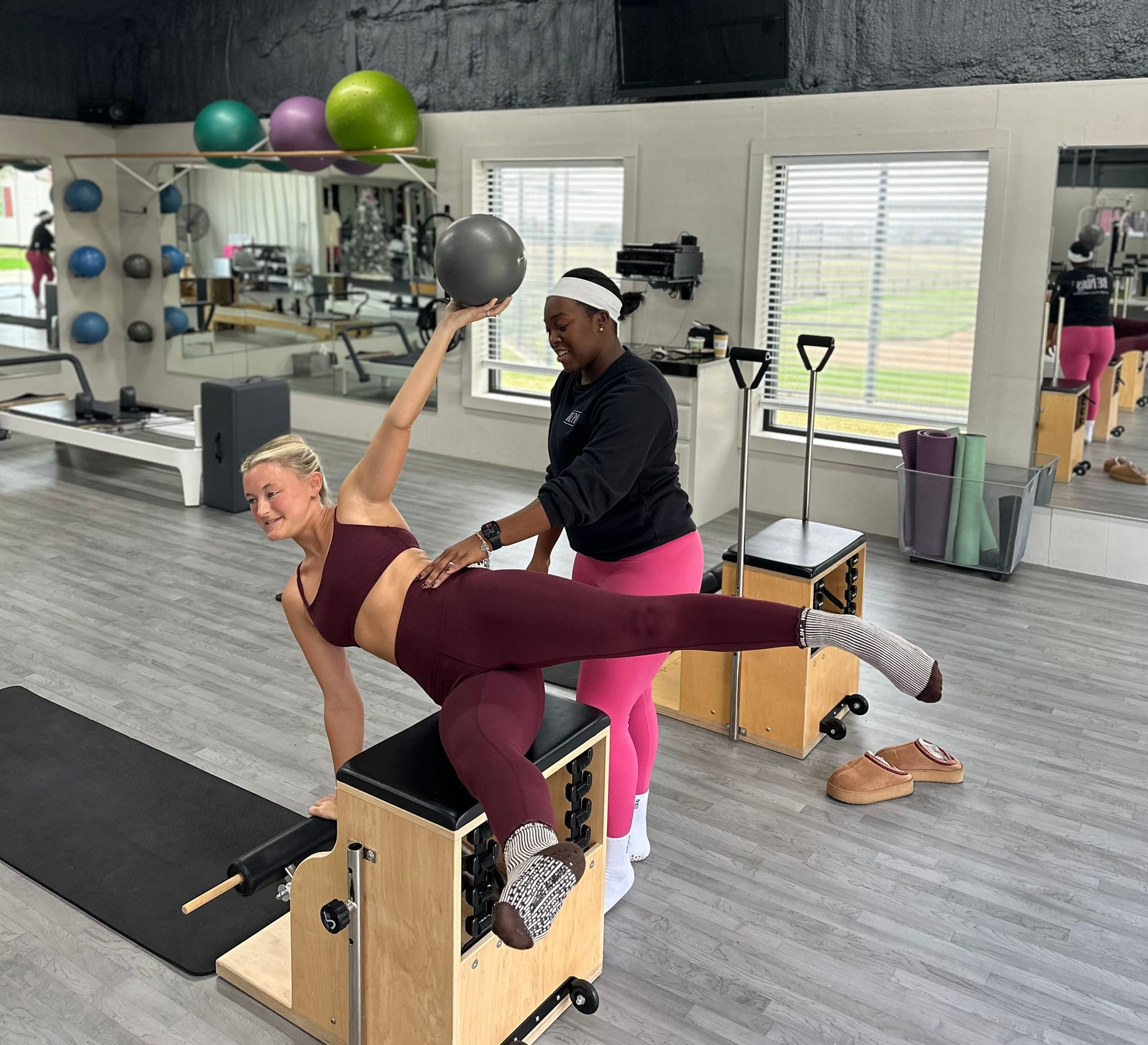 Small group class at BE Pilates Studio in Burleson, TX with personalized instructor guidance Fort Worth TX