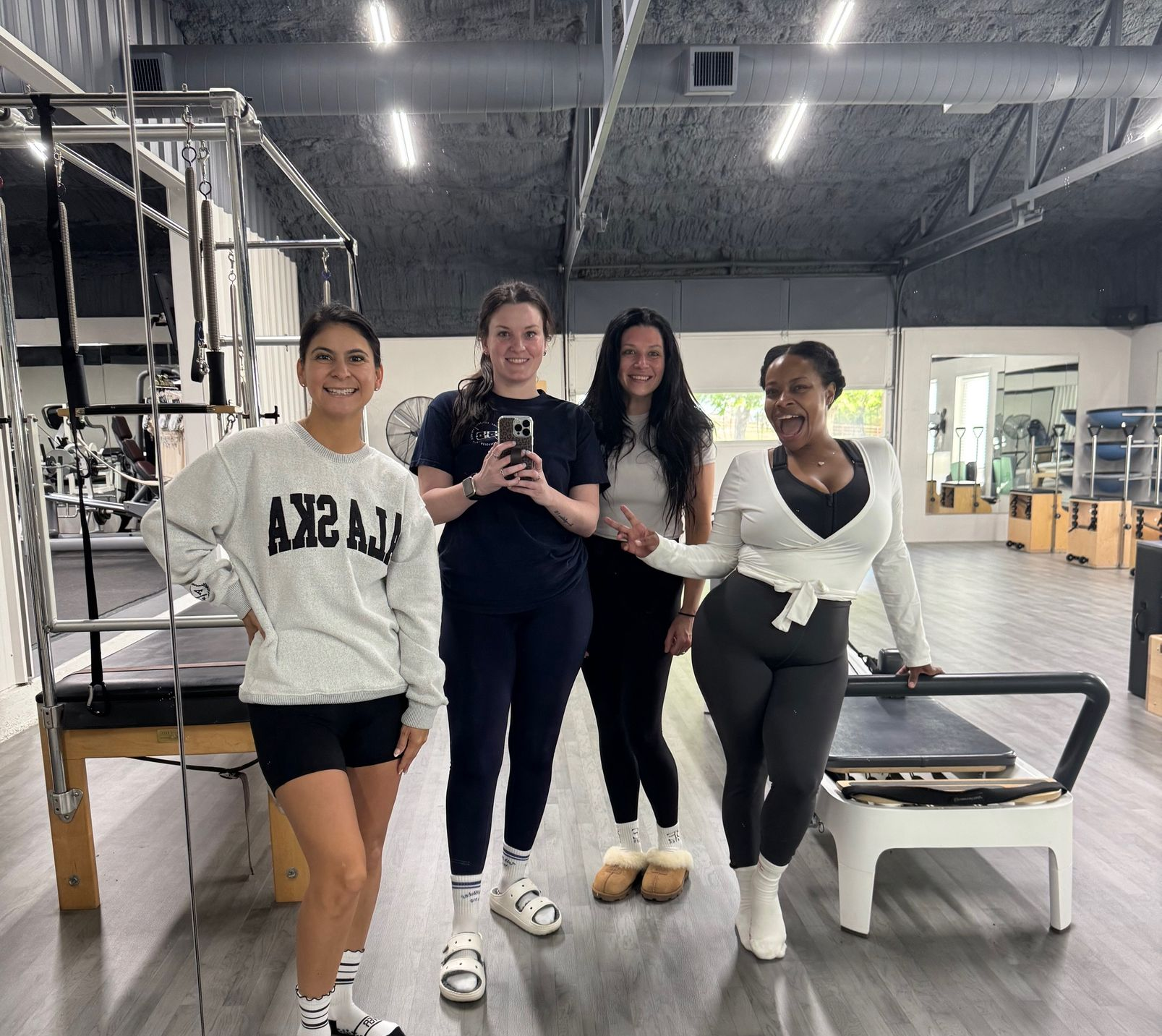 New clients and clients  in her first BE Pilates class receiving personalized instruction, and community  in Burleson, TX