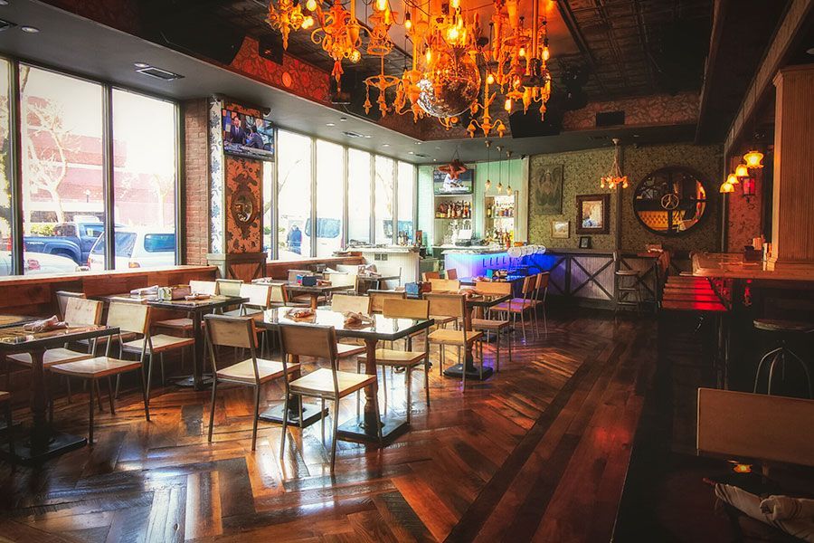 Dining area at White Bull Tavern for private events in Downtown Boston