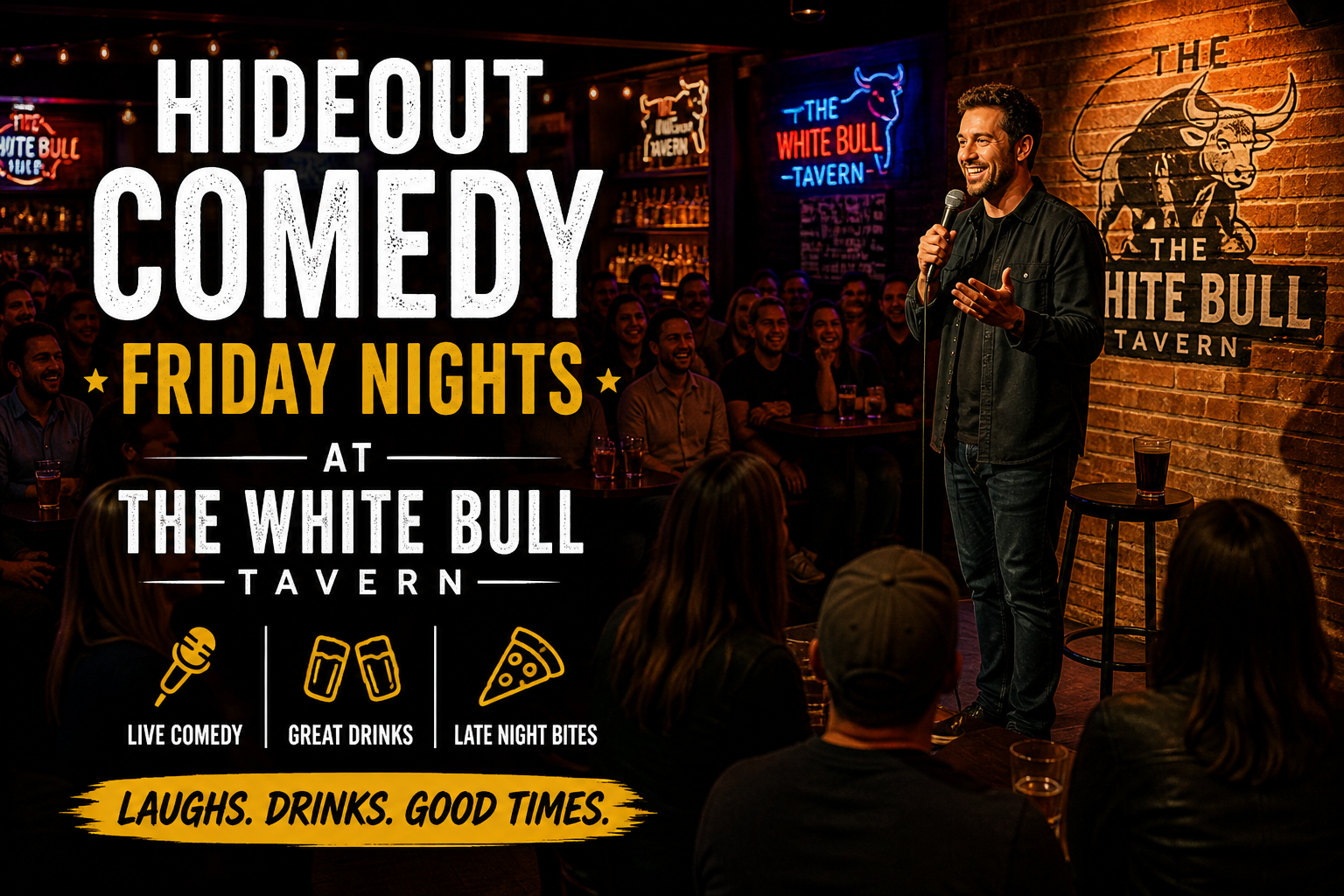 Comedy night at White Bull Tavern in Downtown Boston near Faneuil Hall