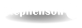 Blurred white text above a soft gray shadow on a white background