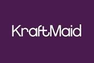 KraftMaid logo, white text on a purple background.