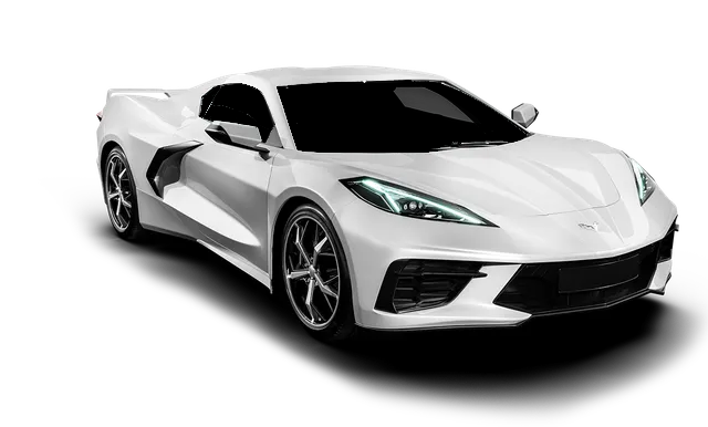 White Chevrolet Corvette sports car.