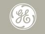 White GE logo in a circle on a gray background