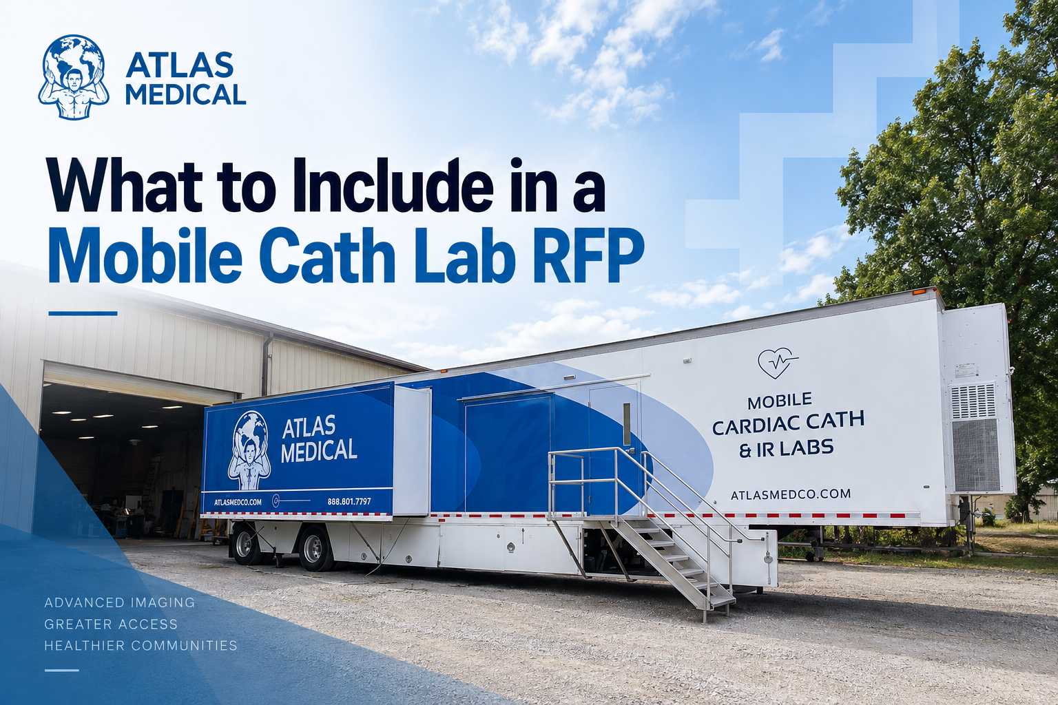 Mobile cath lab unit showing the type of equipment and facility setup hospitals should consider when