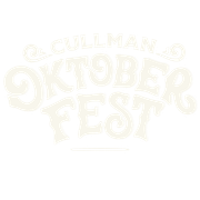 The logo for the oktoberfest is white on a white background.