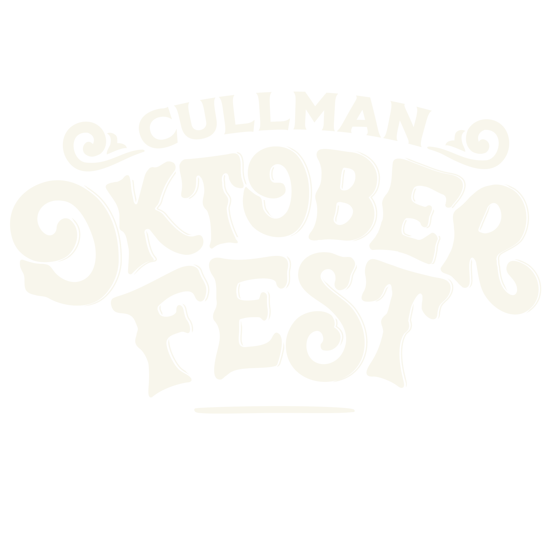 The logo for the oktoberfest is white on a white background.