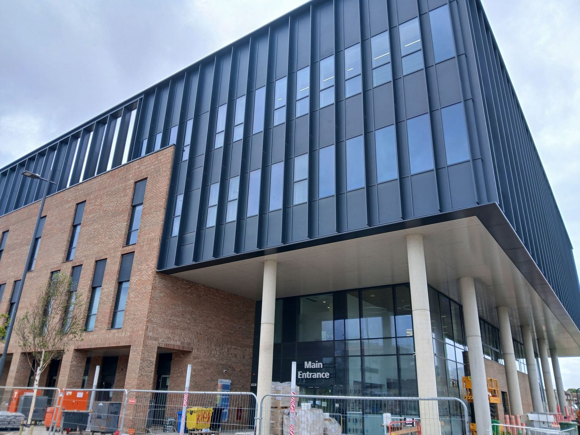 External façade of Sunderland Eye Infirmary completed by Kier Construction
