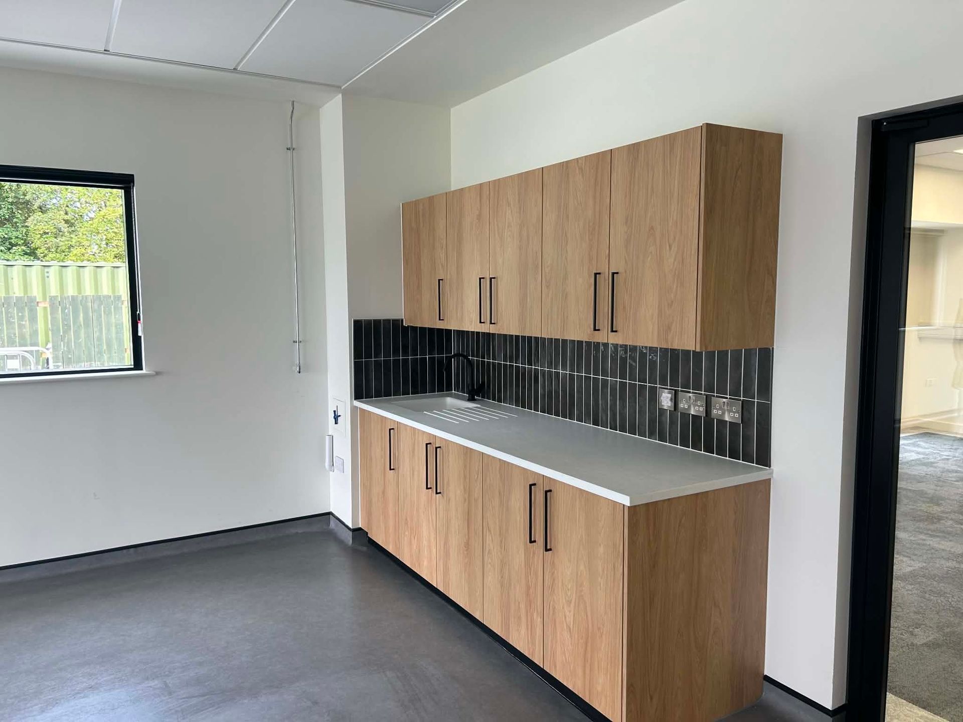 Kitchen area at Newcastle United Training Ground after final clean