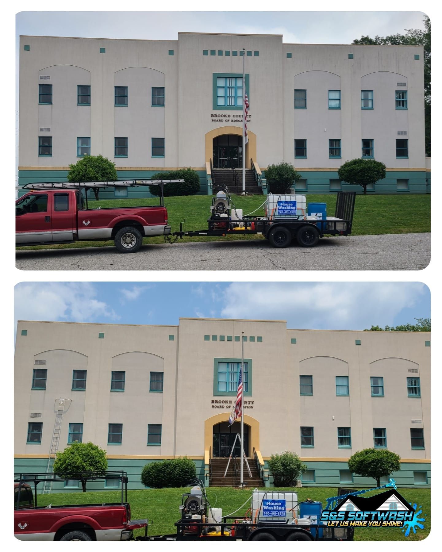 Pressure Washing The House Side — Mingo Junction, OH — S&S Softwash LLC